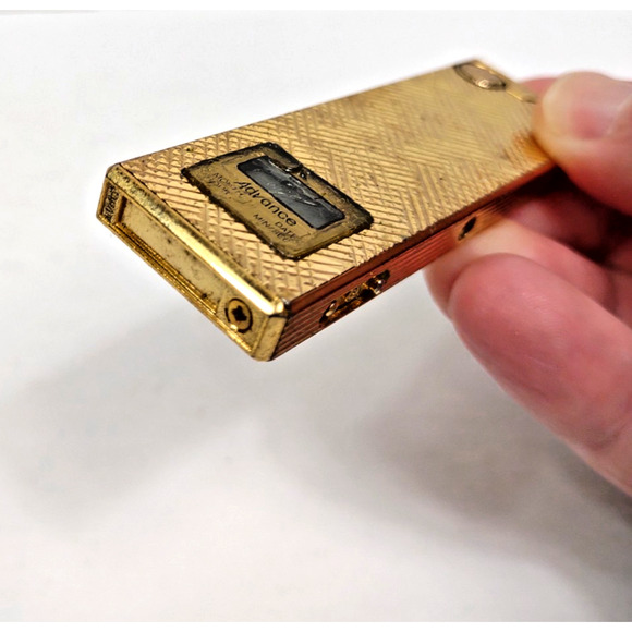 VTG Advance Rare Gold Electronic Lighter w LCD Screen Quartz Clock Date Japan - Picture 8 of 12